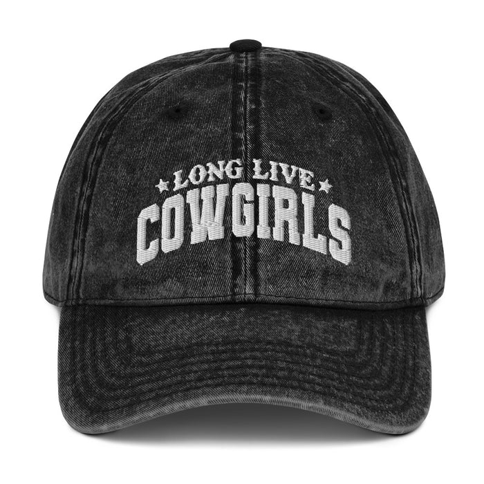 Long Live Cowgirls WhiteThread Vintage Cotton Twill Cap