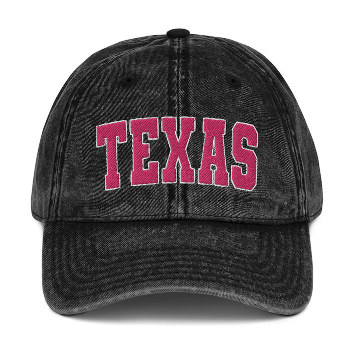 Classic Texas Banner Vintage Cotton Twill Cap